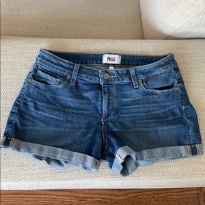 Paige Denim Cuffed Denim Shorts